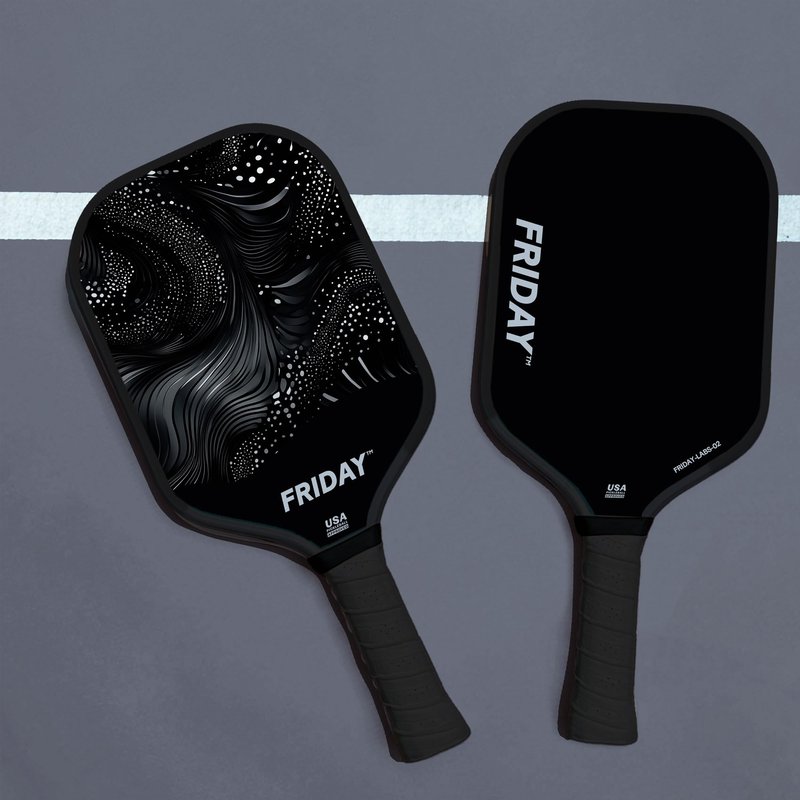 Friday Pickleball Paddle, USA Pickleball Approved, Durable Carbon Fiber, Thermoformed Unibody Design, Honeycomb Core, Gritty Surface for Spin (Blue Sky, 1 Paddle)