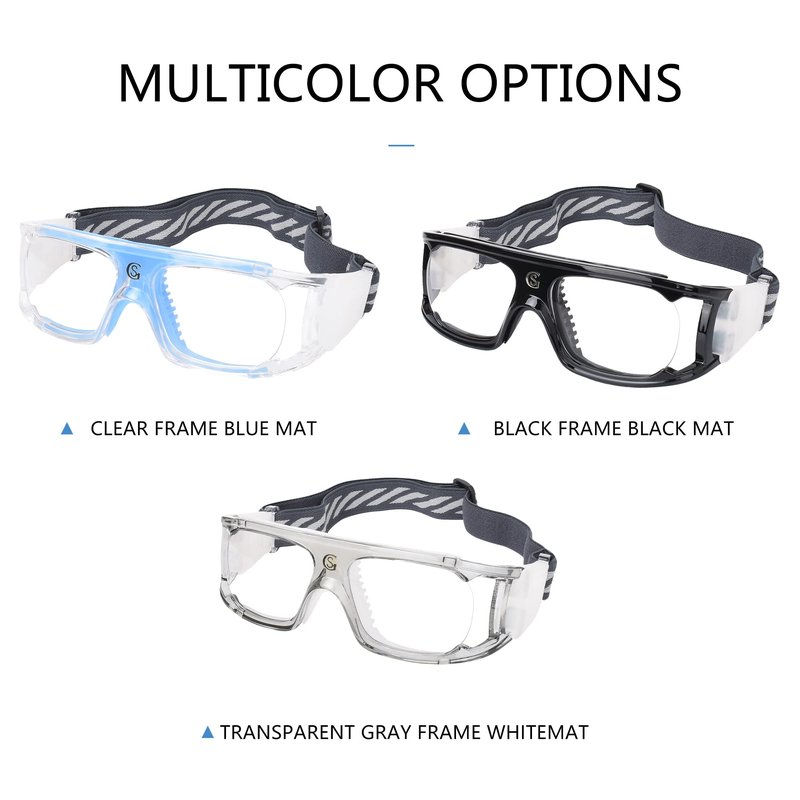 SooGree Men Basketball Glasses.Soccer Football Sport Protective Eyewear Safety Goggles,Sports Glasses with Replaceable Lens
