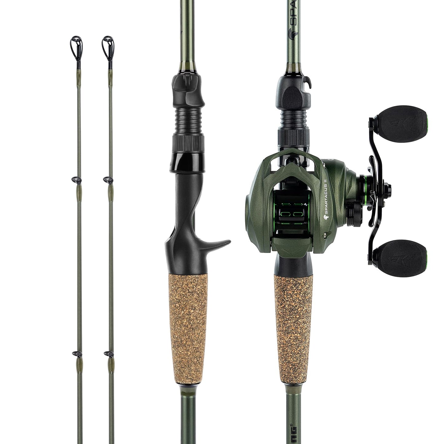 KastKing Spartacus II Baitcasting Fishing Reel Combo,7'1" MH,Right Handed Reel