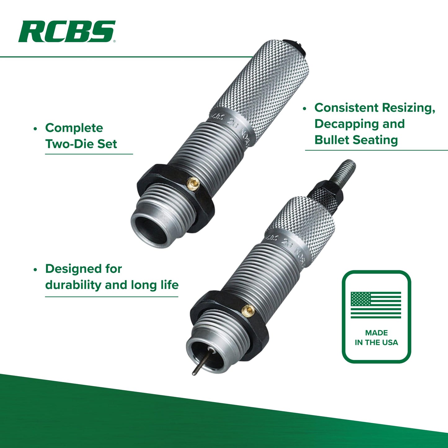 RCBS .280 Ackley Improved F L Die Set