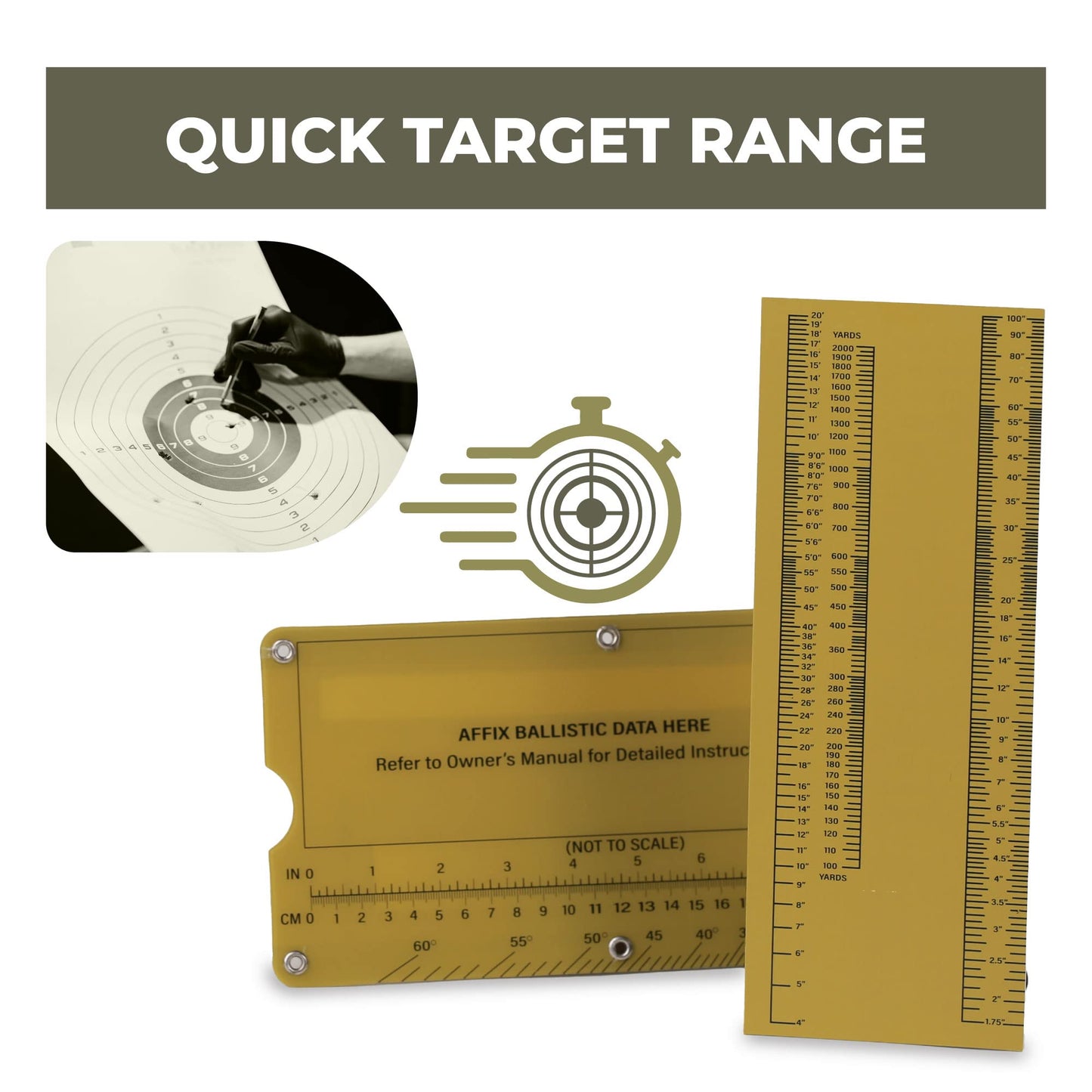 Value Plus Mrad Slide Rule Calculator to Use with Dope Book, Dope Card Chart - Ballistic Calculator for Sniper Scope and Rifle Long Range Shooting, Hunting and Targets