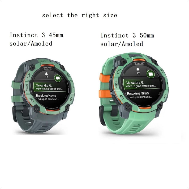 C2D JOY Compatible with Instinct 3 watch 50mm Instinct 2X Bands Replacement Canvas Nylon Strap -(Army Green)