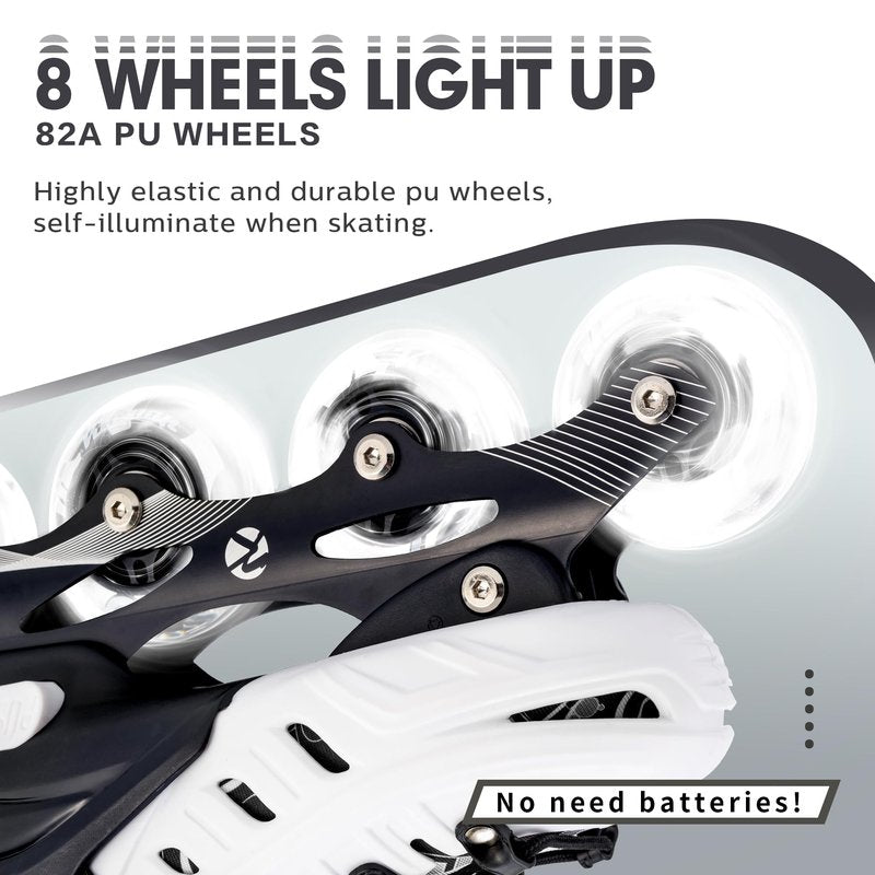 Inline Skates for Women Men Fun Illuminating Skates Adult Female Male Kids Girls Boys Patines para Mujer Size 7 8