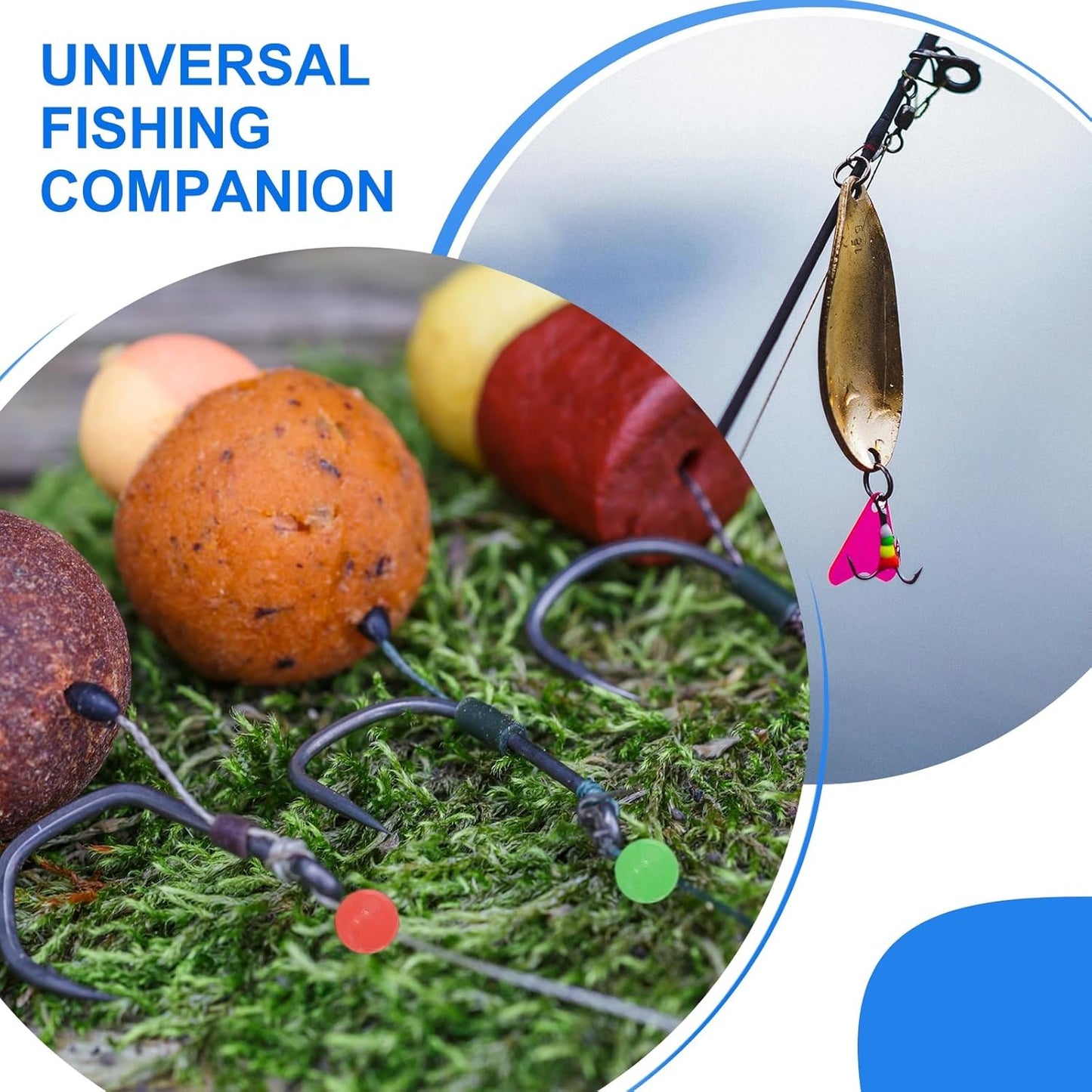 Glow Fishing Beads - Soft Plastic Bait Eggs for Lure Rigs | Saltwater & Freshwater Use