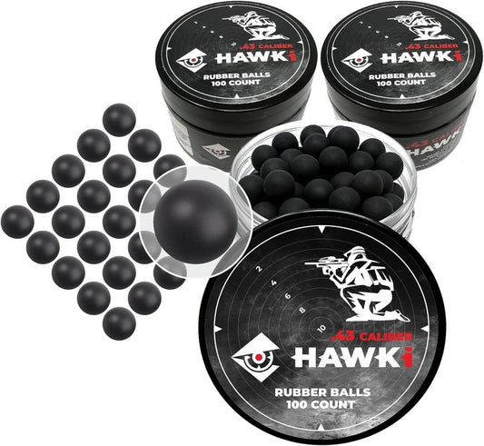 Reusable Soft Rubber Balls for Paintball Guns - .50/.43 Cal Training Ammo | Less Lethal