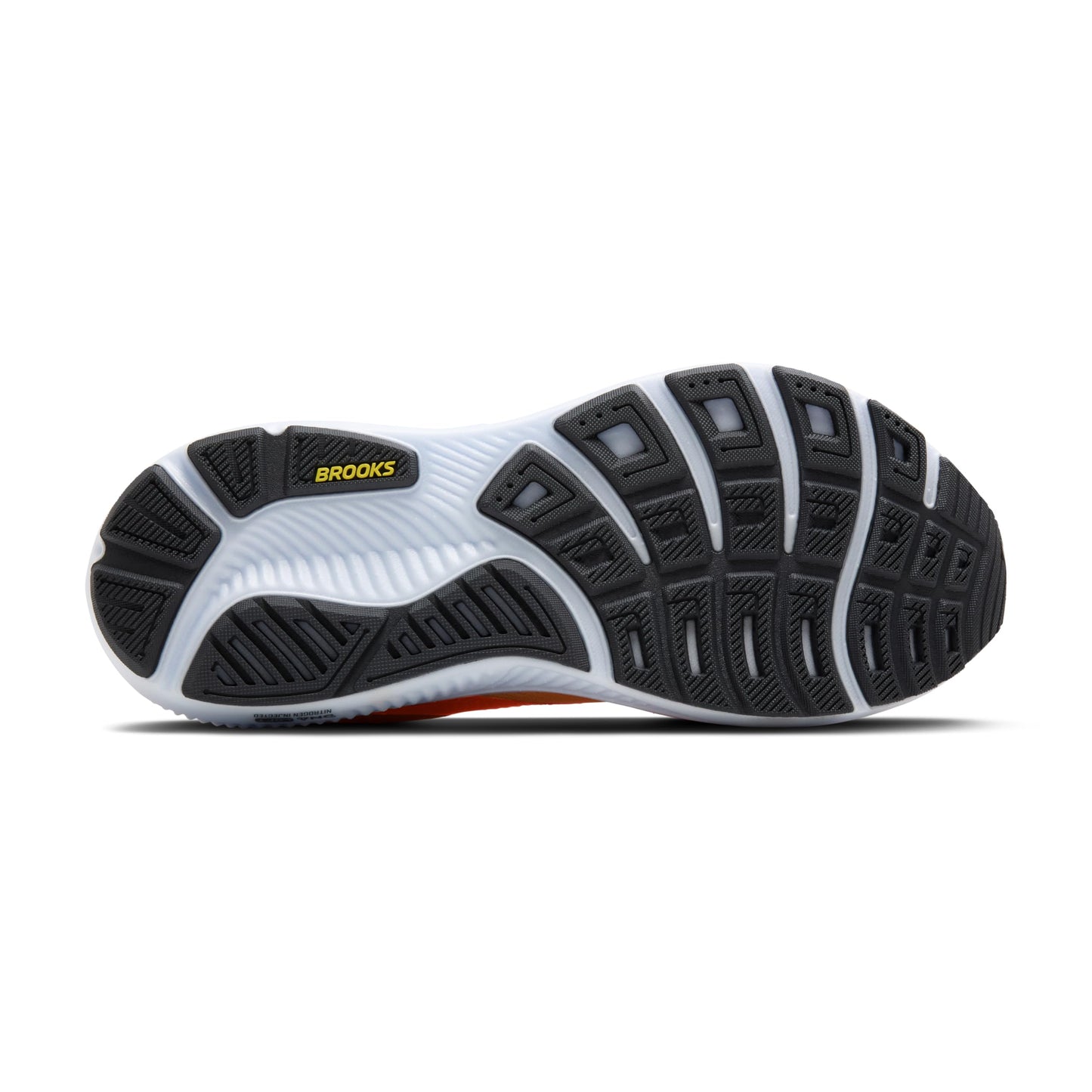 Brooks Men’s Ghost 17 Neutral Running Shoe - Blazing Orange/Yellow/Ebony - 11 Medium
