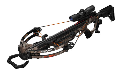 Barnett Explorer XP400 Crossbow Package, with 2 Carbon Arrows, Lightweight Quiver, with Crank Cocking Device, Strike