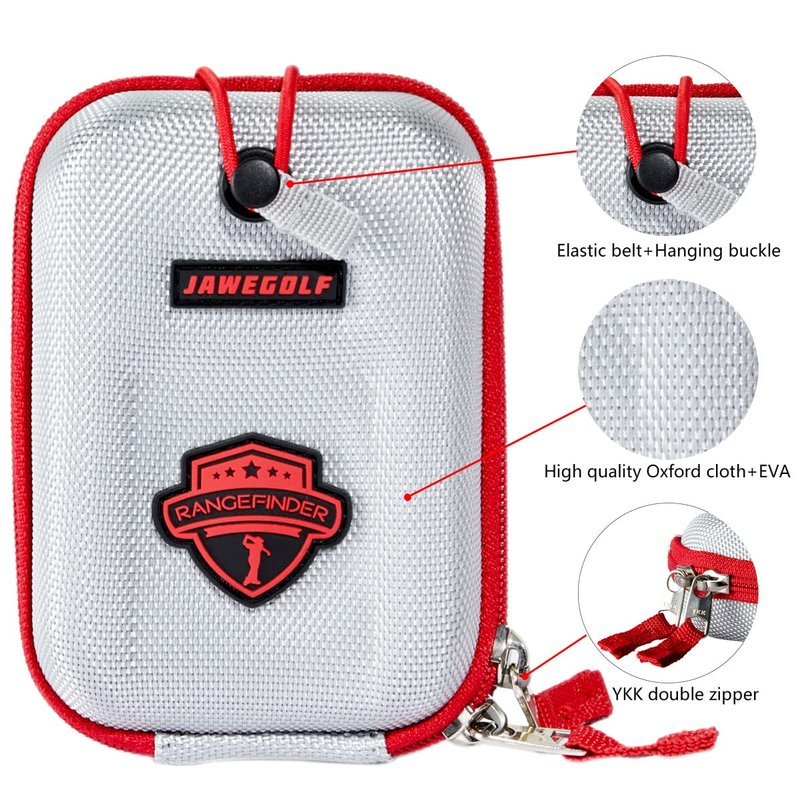 JAWEGOLF Carrying Cases Golf Rangefinder Case Bag Compatible Bushnell Callaway Or Other Laser Rangerfinder (Silver)