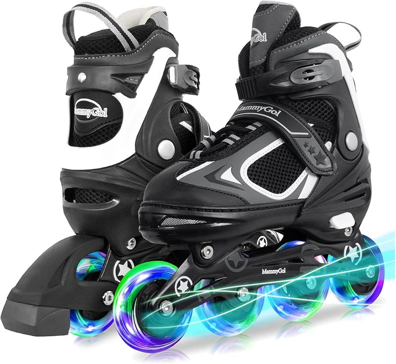 Adjustable Inline Skates for Kids - Light-Up Wheels | Ages 4-16