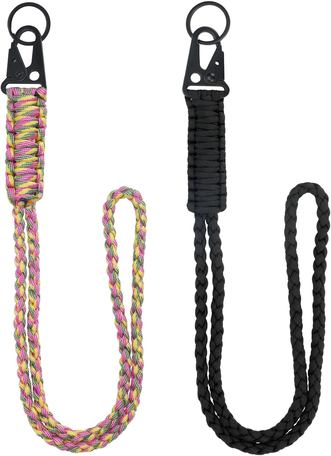 Heavy Duty Paracord Lanyard Keychain - Durable Braided Strap for Phones & Whistles | Versatile Neck & Wrist Use
