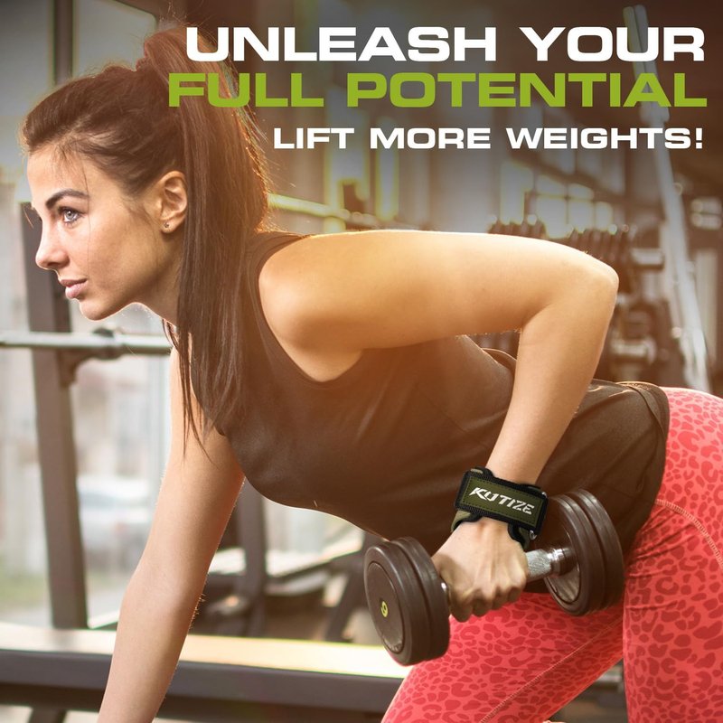 Weight Lifting Wrist Wraps - Adjustable Neoprene Padded Straps for Powerlifting, Deadlifts & Pull-Ups | Unisex Gym Training Gear
