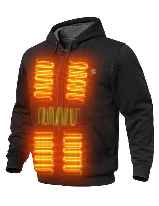 ANTARCTICA GEAR Heated Hoodie Sweater for Men Women, with 12V Battery Pack, Heated Sweatshirt Work Jacket