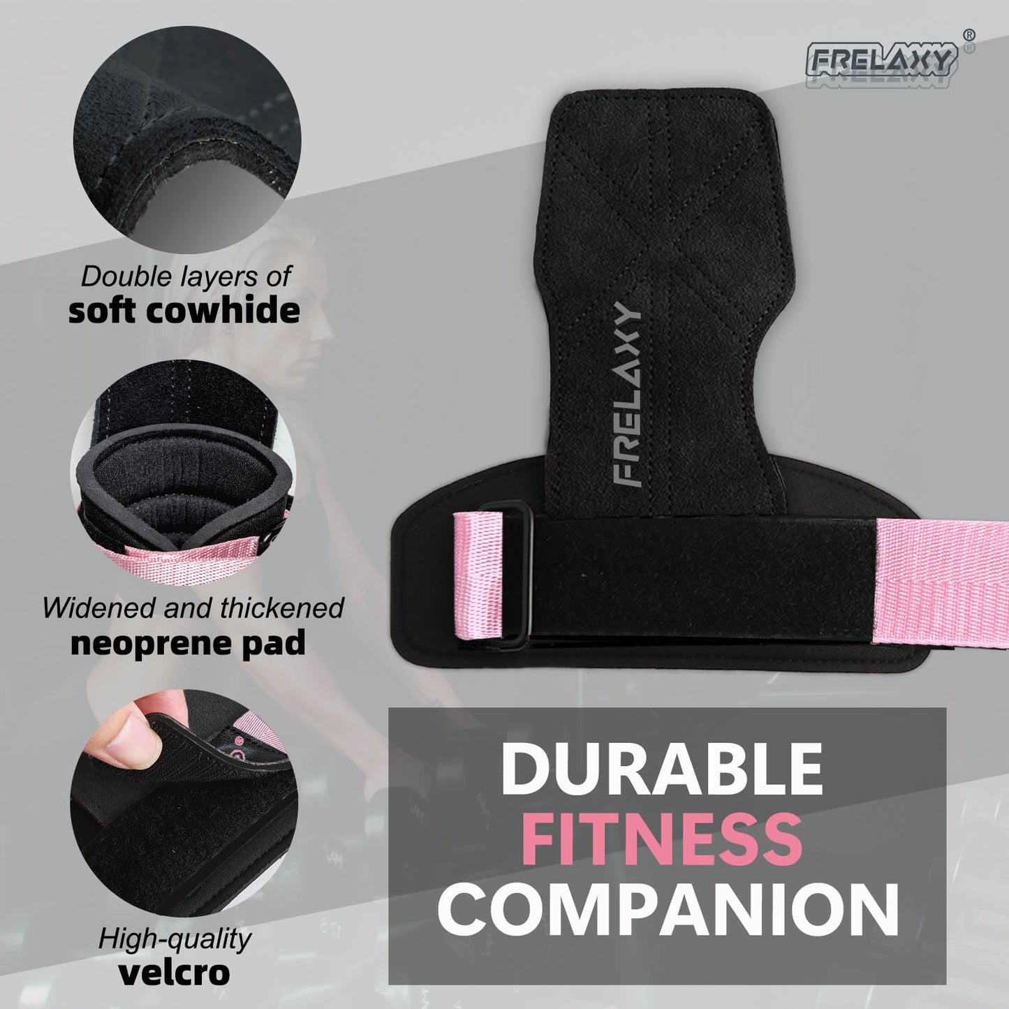 Frelaxy Lifting Wrist Straps for Women and Men, Weight Lifting Grips