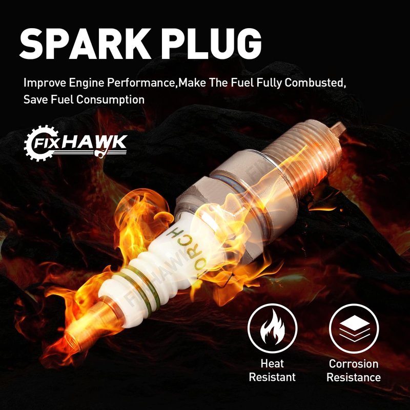 FIXHAWK EZGO Tune Up Kit for EZGO TXT 2005-2009 and EZGO ST350 Workhorse 1996-Up Gas Golf Cart with MCI Motor. EZGO Golf Cart Oil Change Kit Replacement OEM# 72084G01 26591G01 25523-G3 28463G01