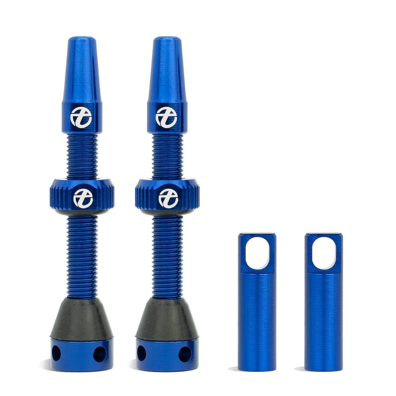 Thinvik Presta Tubeless Valve Stem 65mm,Super Light Alloy Presta Tubeless Valve Stem Kit for Tubeless Tires-2 PCS (with Aluminum Alloy Valve Cap) + Valve Core Removal Tool(Aurora Blue)