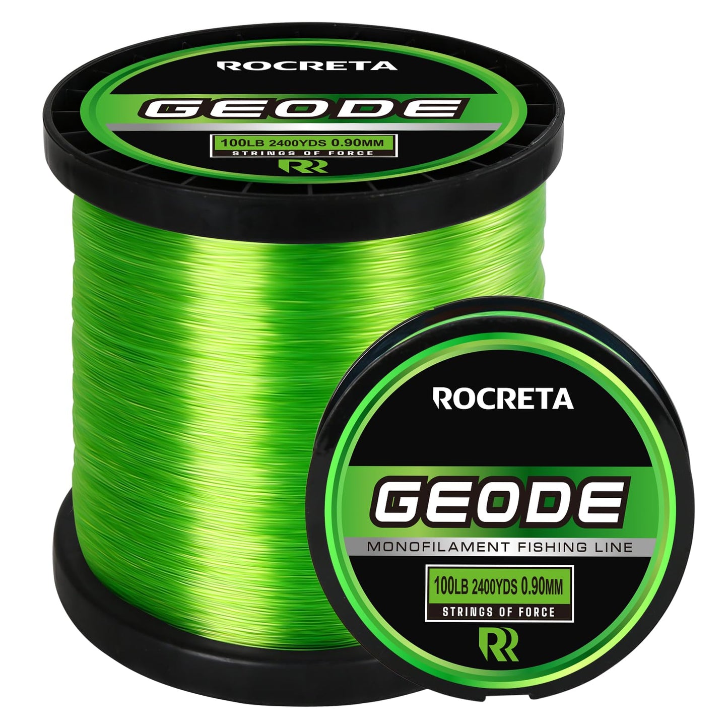 ROCRETA Geode Monofilament Fishing Line - Premium Resistant Nylon Mono Fishing Line 3-100lb - Superior Freshwater & Saltwater Mono Leader Materials 500/1200/2400yds