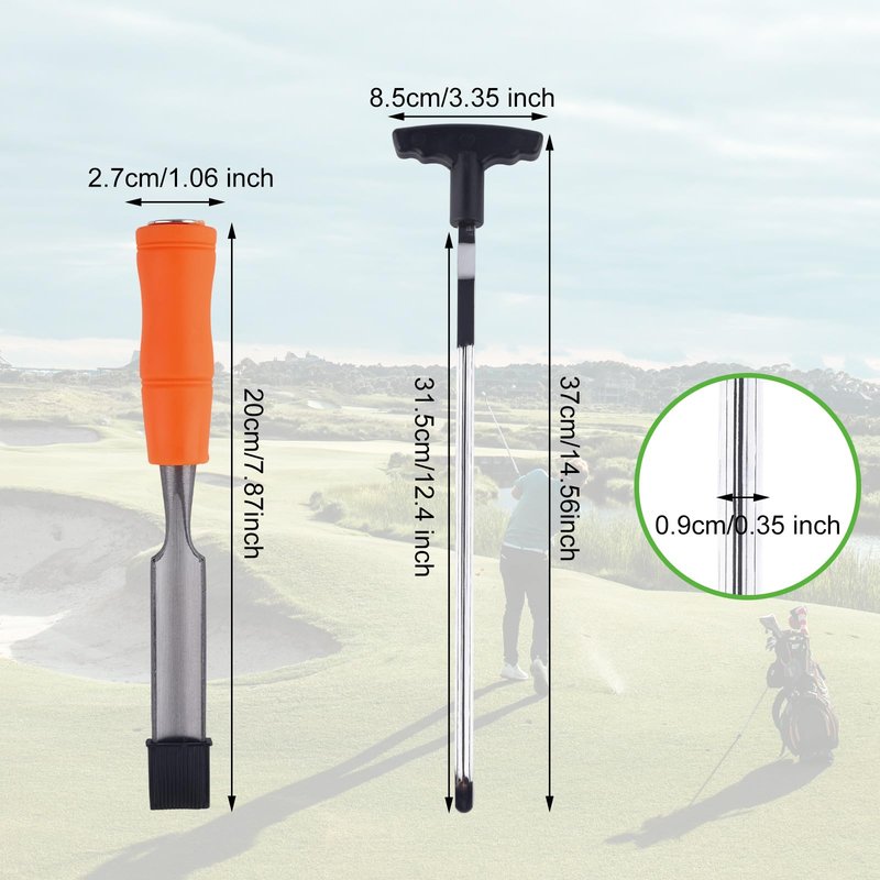 Gosknor Golf Grip Removal Tool & Golf Grips Tape Remover, V-Groove Grip Remover Saver Durable Repair Tool for Easy Club Regripping Essential Accessories