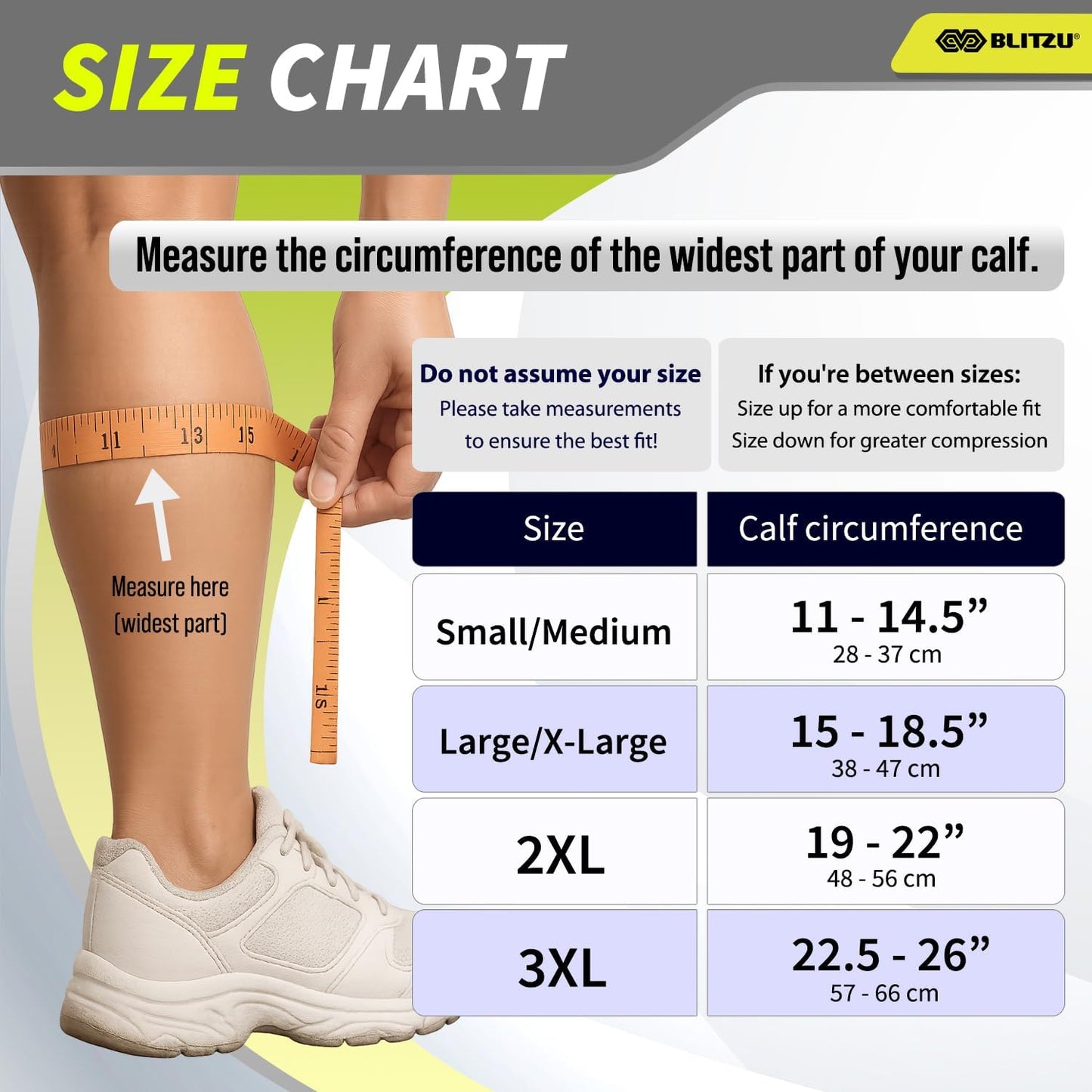 Calf Compression Sleeve for Men & Women - Footless Support for Shin Splints & Pain Relief | Ideal for Runners
