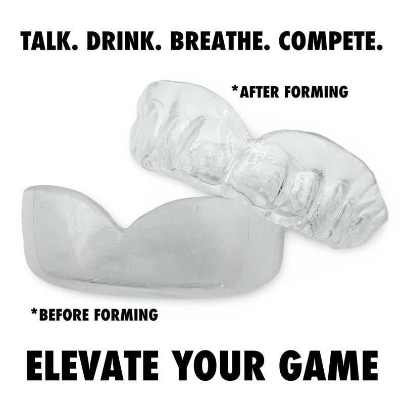 Zero-G Sports Mouthguard Clear 1-Pack - Adult Size - Boil & Bite - Basketball, Football, Soccer, Baseball, Hockey, Lacrosse