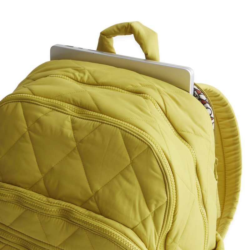 Vera Bradley Women's Featherweight Large Bancroft Backpack, Golden Olive, One Size