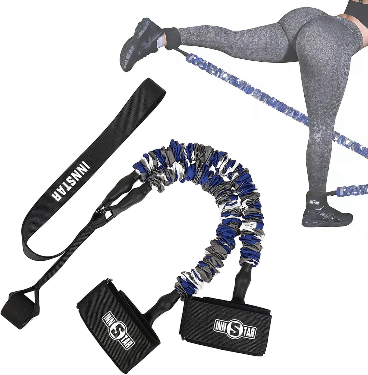 Innstar Multi-Function Resistance Bands for Working Out, Push Up Exercise Bands Resistance Bands Set for Bench Press Gym Equipment, Home Workout, Travel Portabl (Ankle Bands 70LBS)