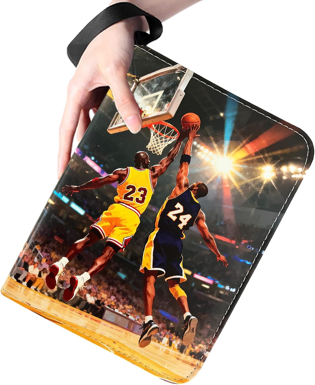 Basketball Cards Binder - 900 Pockets Trading Card Holder Album | 50 Removable Sleeves