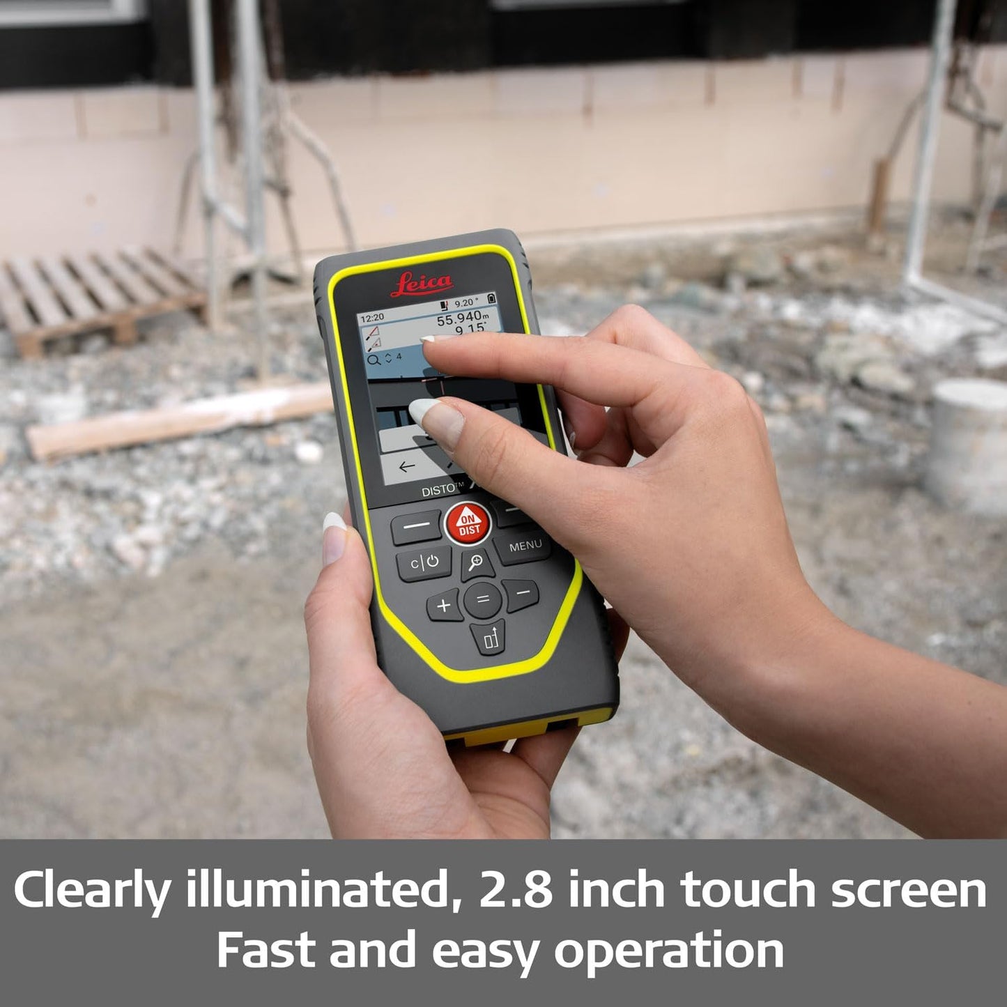 Leica Disto X6 Laser Rangefinder - 800ft Range, 4X Zoom, Bluetooth, IP65 Waterproof | Smart Features & Durable Design