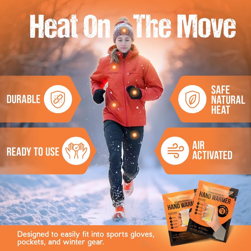 Natural Hand Warmers – Air Activated 11 Hours of Consistent Natural Heat Handwarmers Pack, Easy Activation, Portable Hot Hands Hand Warmers Bulk, Hot Heat Pack