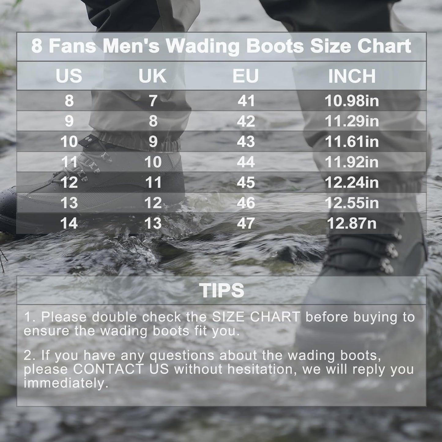 Men's Wading Boots - Anti-Slip Rubber Sole for Fishing & Hunting | Comfortable & Durable