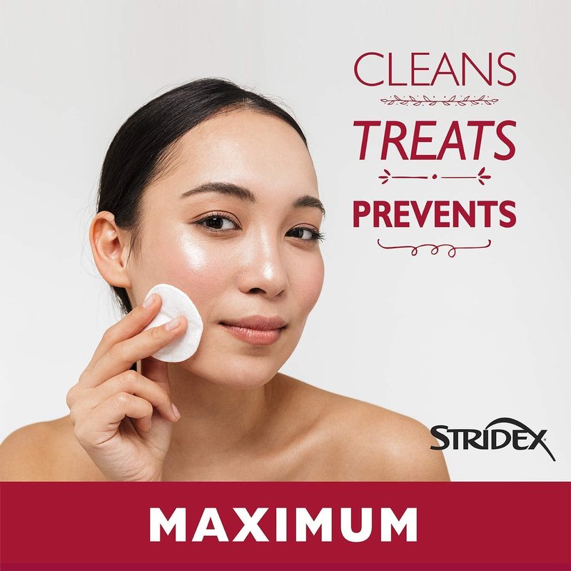 Stridex Strength Medicated Pads, Maximum, 55 Count pack,2 pack