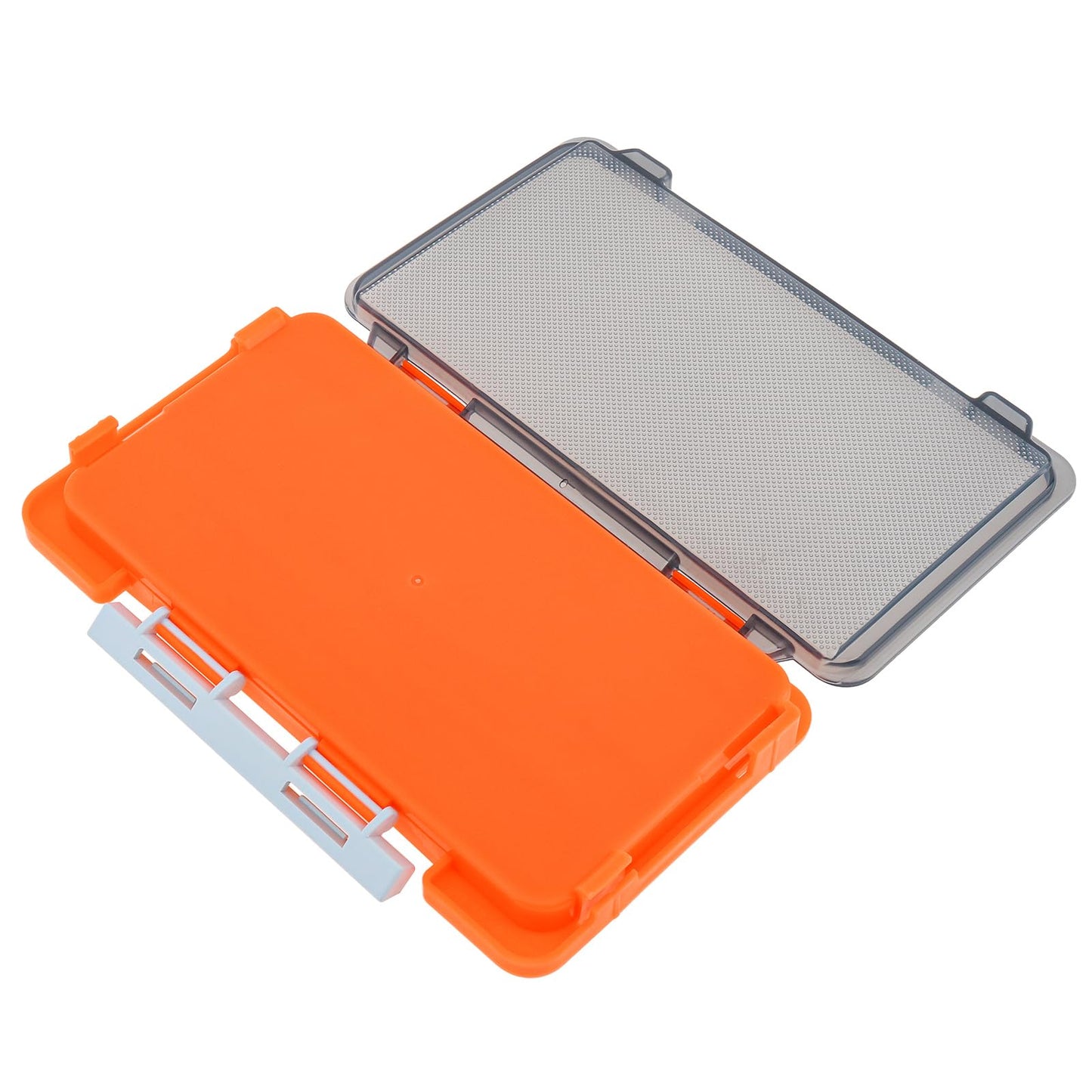 Fishing Tackle Box Slit Foam Case, Super Slim Fishing Lures Jig Box Hooks Spinners Spoons Storage Tackle Tray (6.8 * 3.8 * 0.8inch)