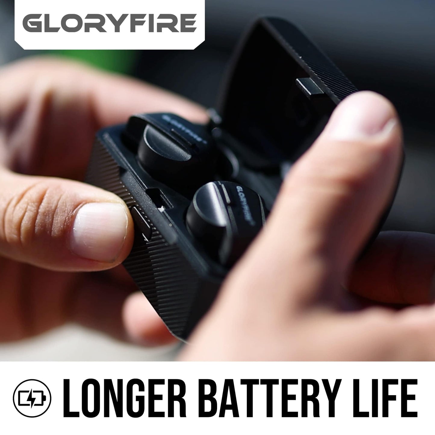 GLORYFIRE Shooting Ear Protection Earplugs, Hearing Protection Earbuds for Noise Reduction(Matte Black)