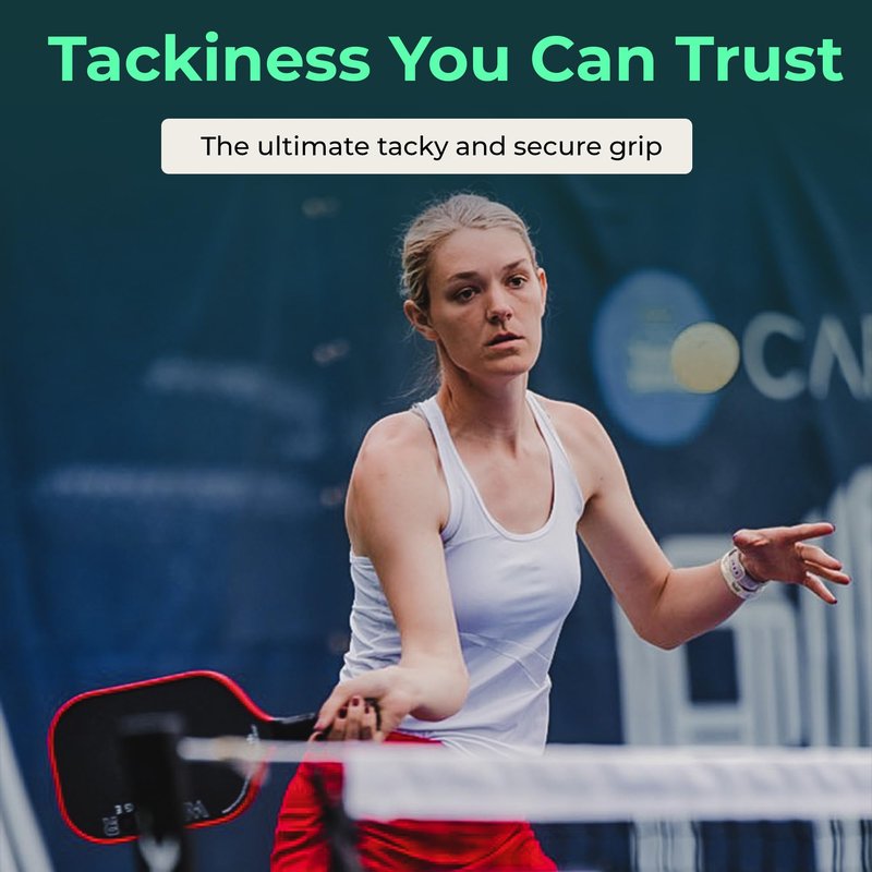 ADV MaxTac Tacky Pickleball Grip Tape - 3 Pack - Extremely Sticky Non-Slip Pickleball Overgrip - Razor-Thin & Easy to Use Pro Pickleball Paddle Grip Tape (3-Pack White)