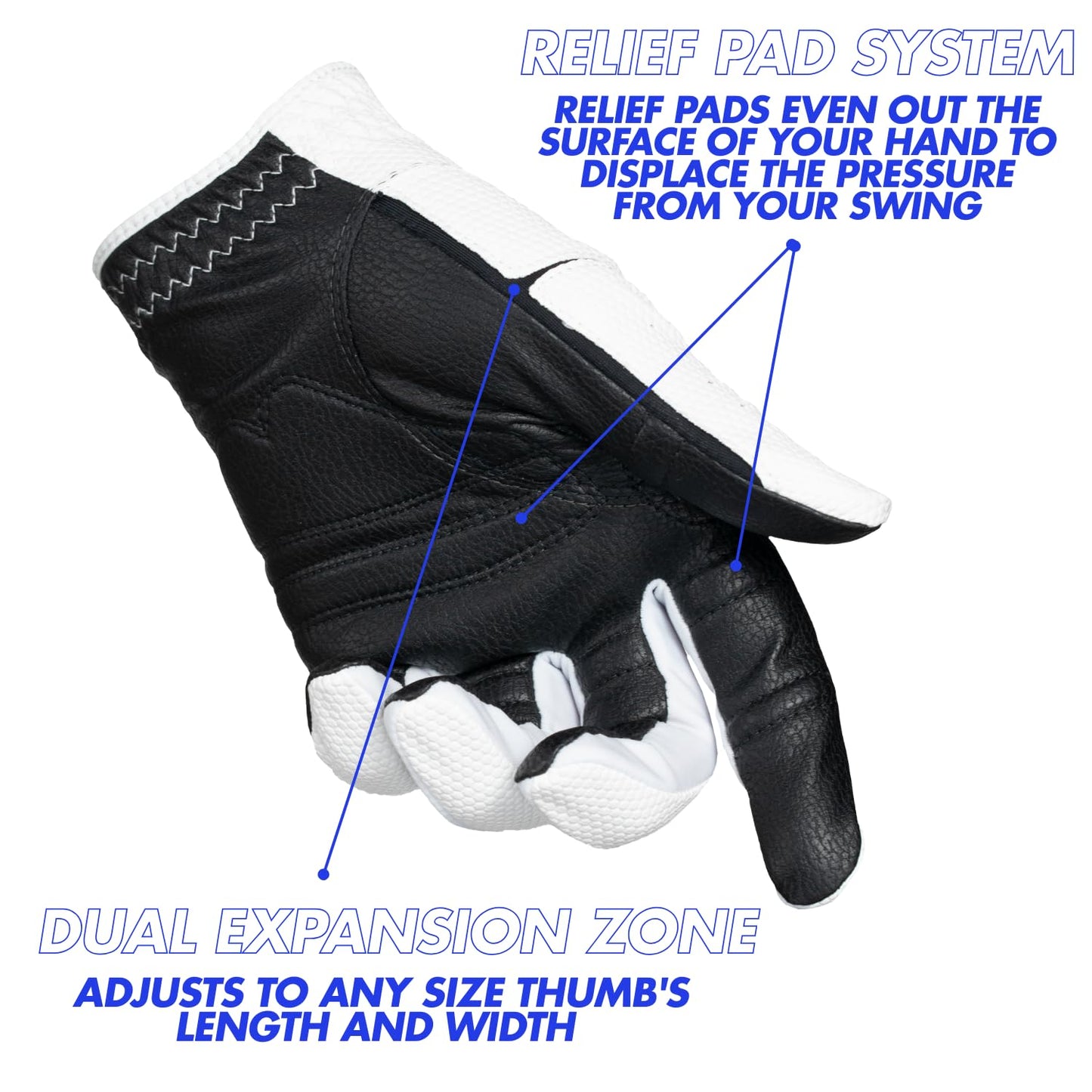 Bionic Men's RelaxGrip 2.0 Golf Glove, 2.0 DX, Left Hand, 3X-Large