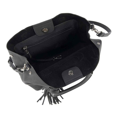 Browning Concealed Carry Purse, Premium Holstered Handbag with Safety Locking Option, Miranda (Black)