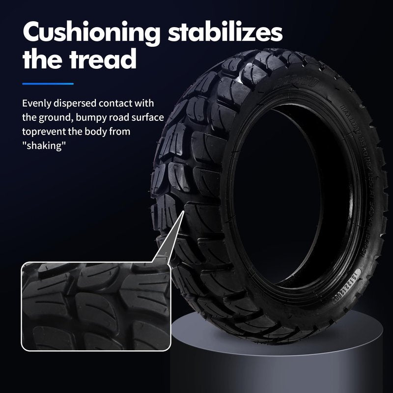HTBCCHB 255x80 Scooter Tire Off Road,10in Electric Scooter Tire with Inner Tube Replacement Thickened Pneumatic Tyres for 10 inch 80/65-6 10x3.0 Electric car Scooter