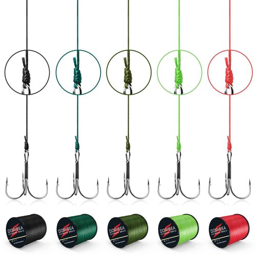 Dorisea Extreme Braid 100% Pe Black Braided Fishing Line 109Yards-2187Yards 6-550Lb Test Fishing Wire Fishing String Incredible Superline Zero Stretch (1000m/1093Yards 130lb/0.63mm(8Strands))