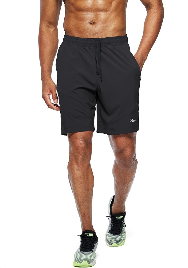 Men's Workout Running Shorts - Lightweight Athletic Gym Shorts with Zipper Pockets | 7"/5"/9" Sizes