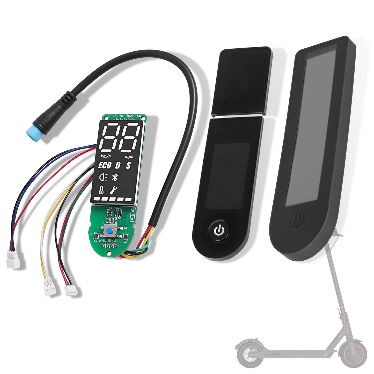 GYL Dashboard for xiaomi m365 pro, Original Dashboard Circuit Board Replacement for Xiaomi mijia M365 Pro Electric Scooter, Upgraded Version Circuit Board and Clear Screen Cover