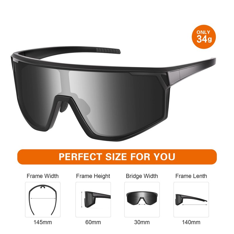 Occhsouo Sports Sunglasses for Men: Womens Cycling Glasses Youth Sunglasses for Baseball
