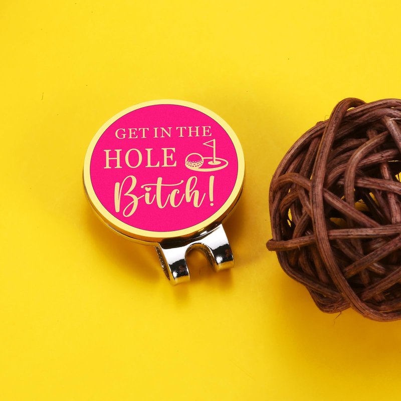 Funny Golf Women's Ball Marker Hat Clip, Womens Funny Golf Accessories, Funny Golf Ball Marker, Golf Party Accessories, Christmas Stocking Stuffer Gifts for Girlfriend, Valentines Day Gifts for Women