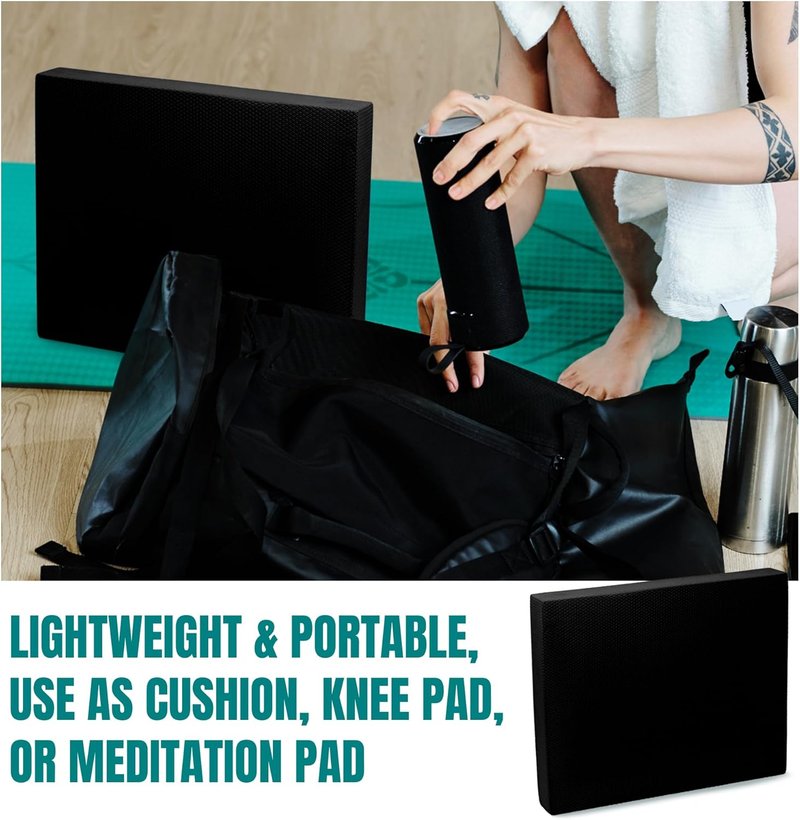 High-Density Balance Pad - Durable TPE Foam for Core Strength & Stability | Non-Slip, Lightweight for Home & Gym Workouts