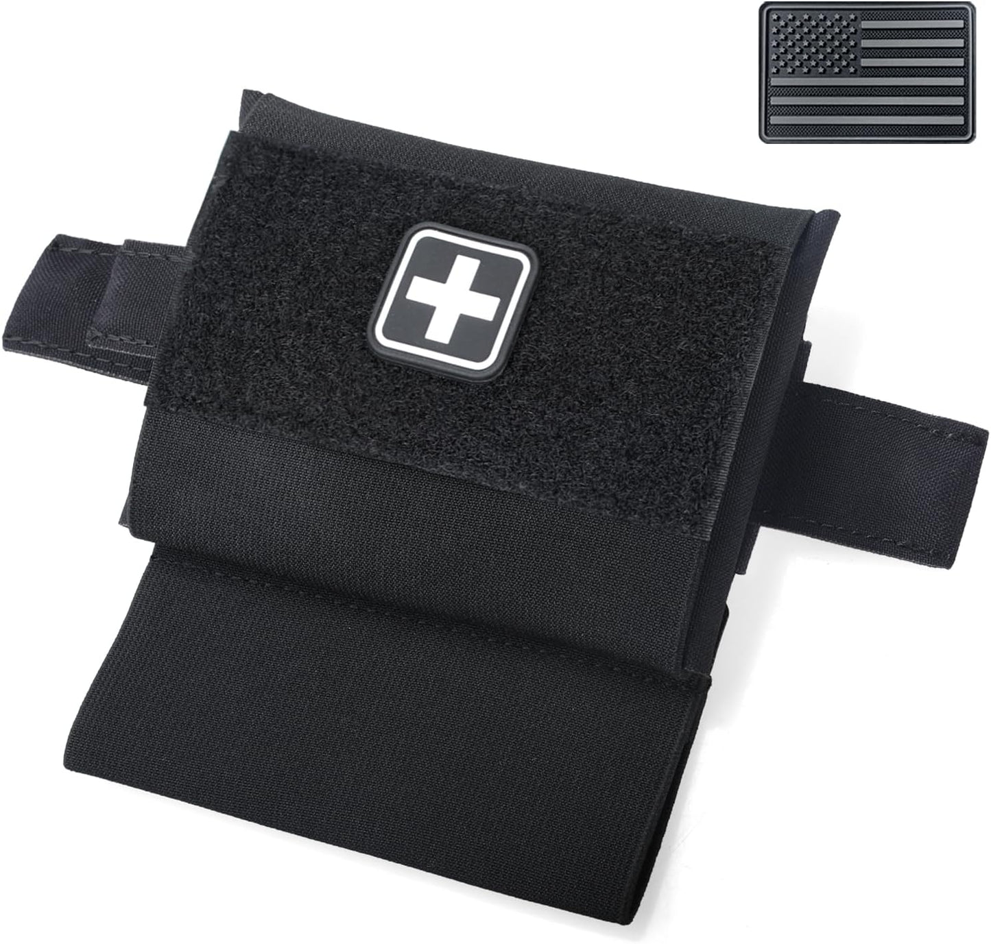 LIVANS Tactical First Aid Micro Trauma Pouch - Small EDC Medical Bag with Tourniquet for Duty Belt | Hunting & Survival Gear