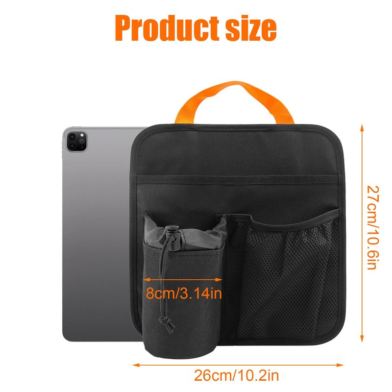 2 PCS Beach Chair Cup Holder,Beach Cup Holders,Camping Chair Side Organizer Armrest Storage Bag Side Pocket Bag,Hanging Chair Attachment Camping Beach Accessories for Phone Water Bottle Sunglasses