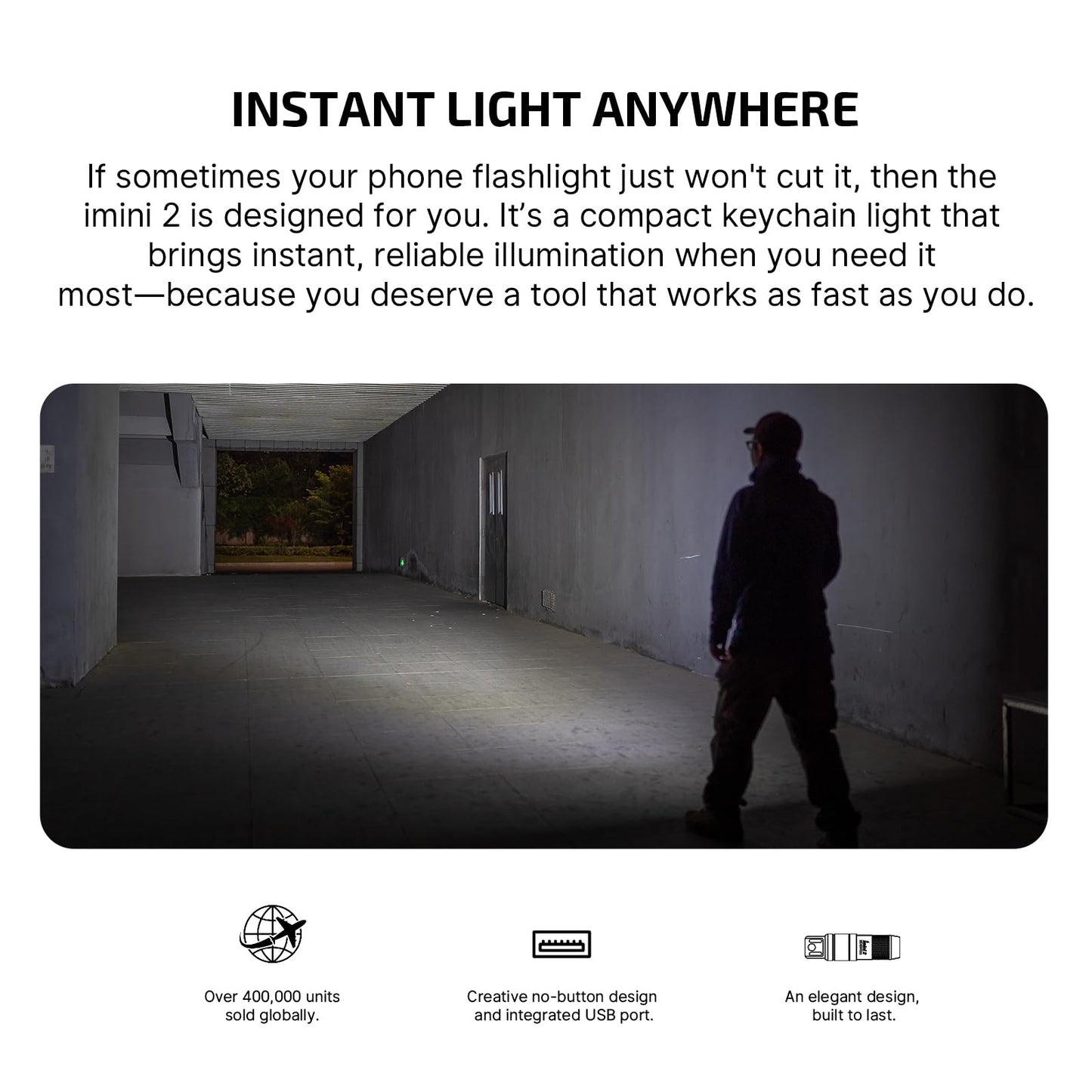 OLIGHT IMINI 2 Rechargeable EDC Keychain Mini Flashlight Passionate Red