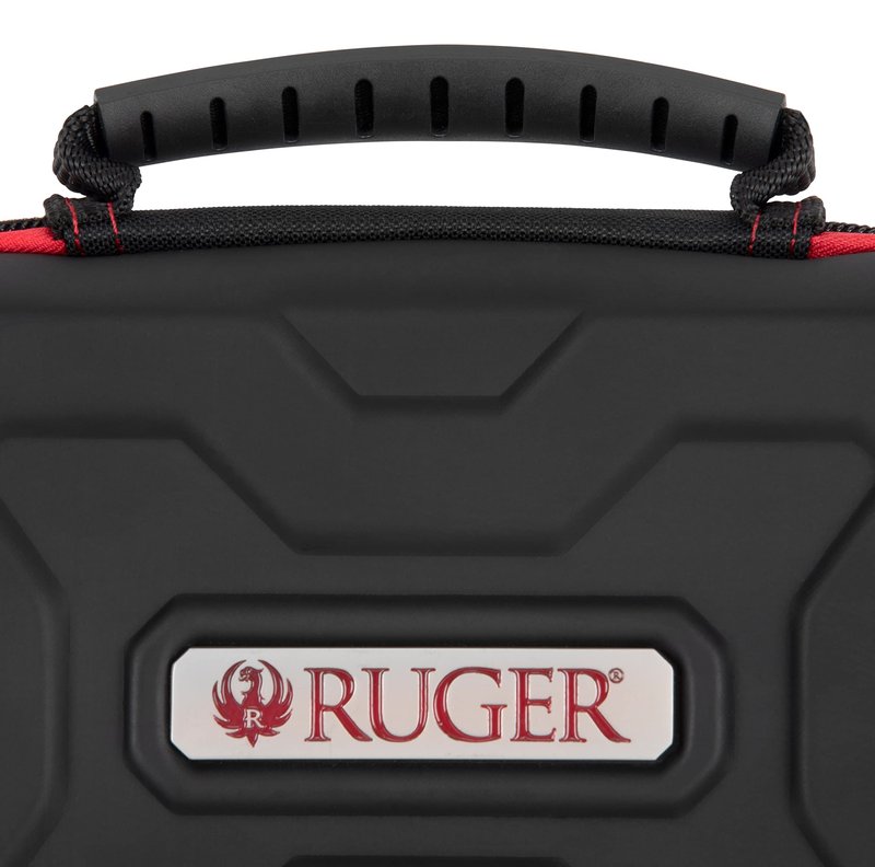 Allen Company Ruger 7" Lockable Hardshell Phoenix Handgun Case, Black/Red,2750