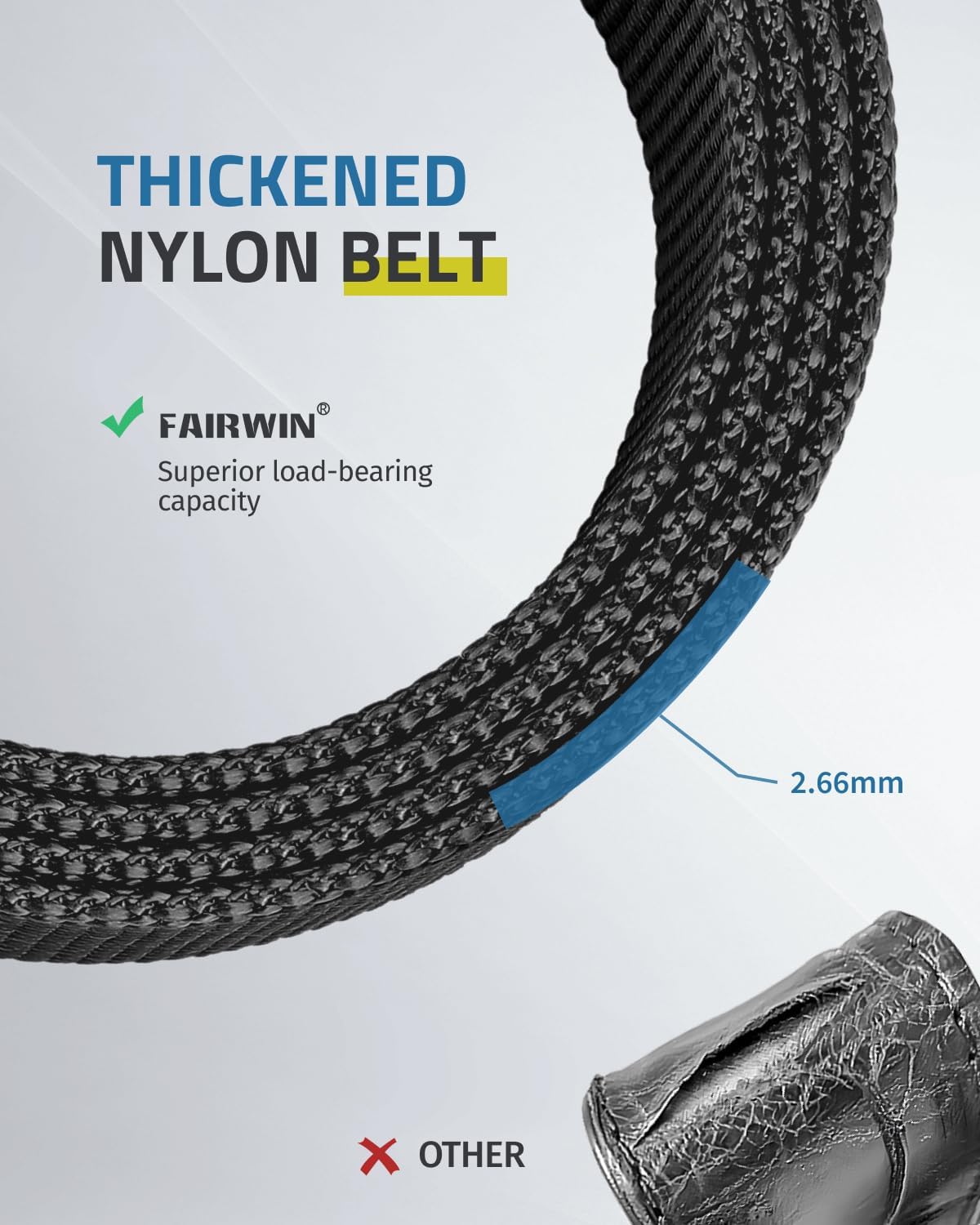 Men's Tactical Belt - 2 Pack 1.5 Inch Military Web Belt | Durable Nylon Work Tool Belt