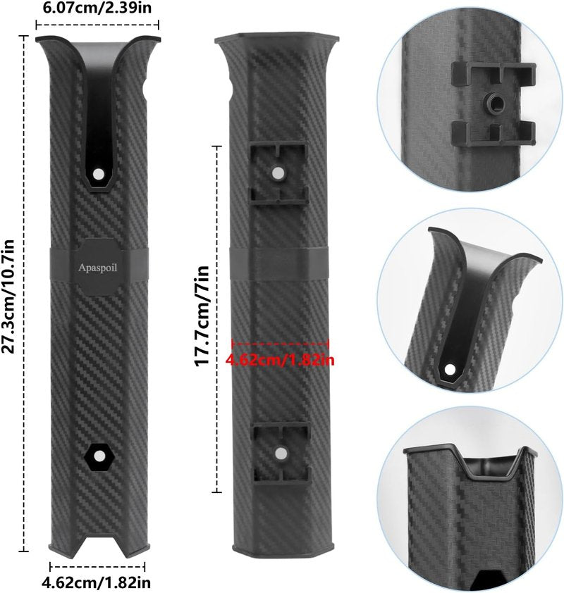 Fishing Rod Holders - 4 Pack Side-Mount Fishing Pole Racks with Screws for Boat Use