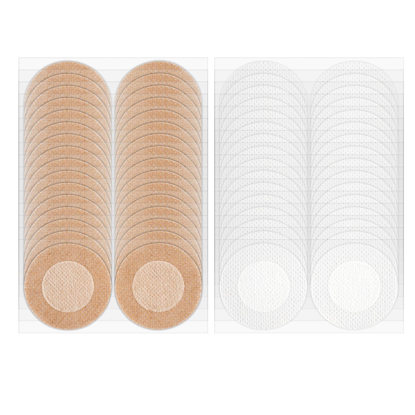 YERGOFE Anti-Chafing Products Nipple Covers for Men - 100 Pairs (200PCS) Sweat-Proof Adhesion & Invisible | Protection for Marathon/Running | Waterproof & Breathable