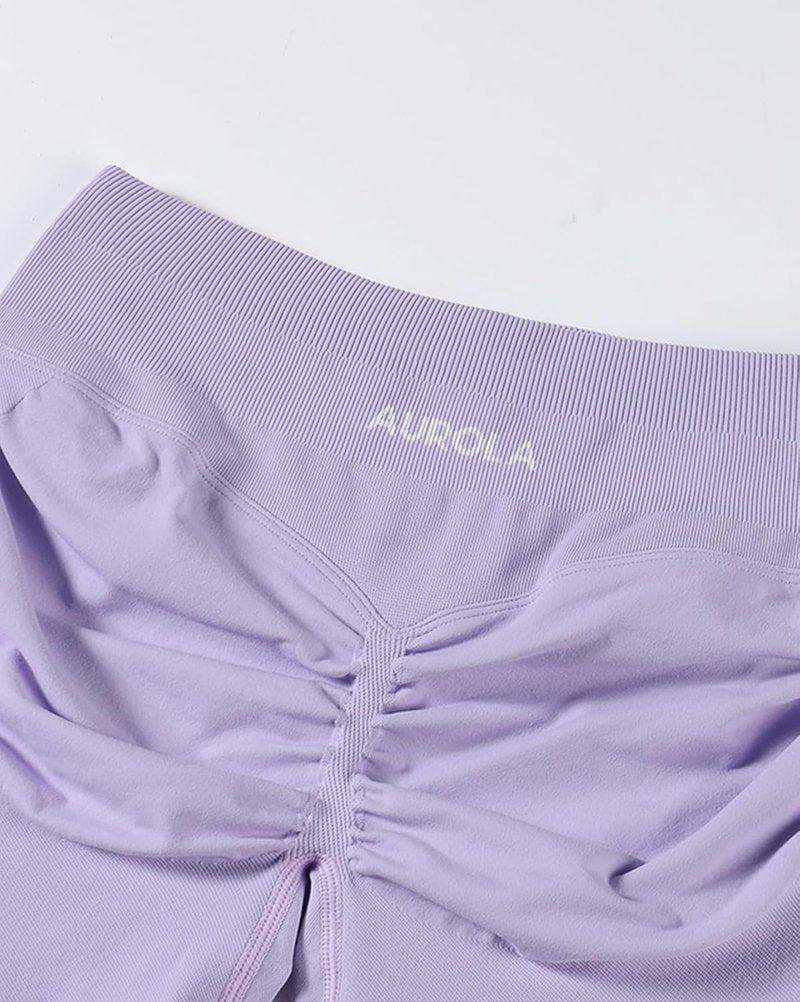 Aurola Women's No Roll Up Squat Proof Workout Shorts - Seamless Compression Gym Shorts | Multiple Sizes Available